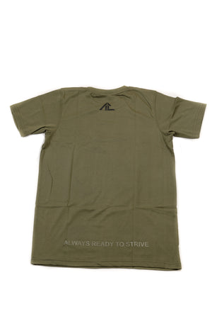 Embroidered Signature Tee | Army Green / Black