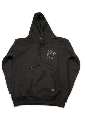 WHT x BLK Hoodie, Embroidered Signature Logo